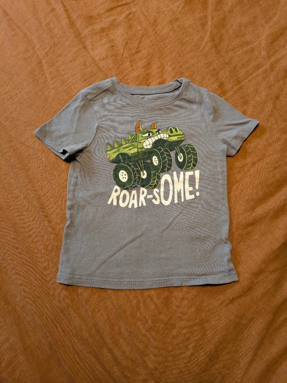 Old Navy Gray Crewneck Tee with White Logo